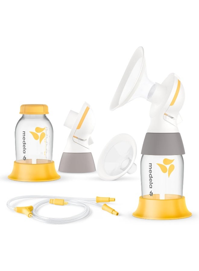 Medela مجموعة مضخة ميدلا كلاسيك بيرسونال فيت فليكس المزدوجة لمضخات الثدي الكهربائية - Image 1