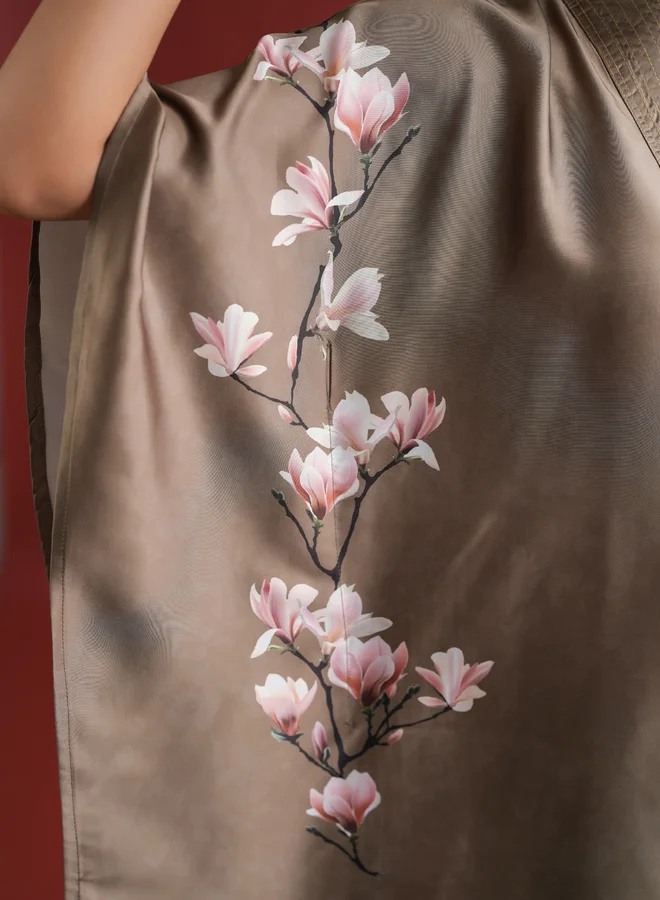 sanskrutihomes sanskrutihomes Floral Printed V Neck Kaftan Top and Pants Co-Ords
