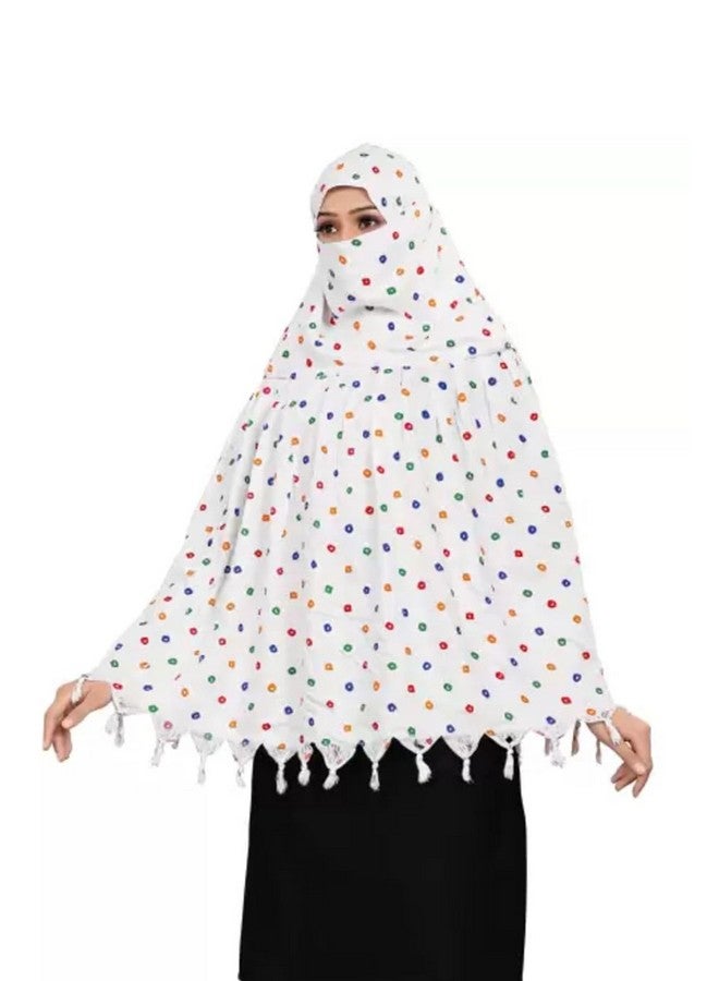 Popshy Stylish Cotton Scarf Face Cover for Girls - Full Face, Head & Hair Protection from Sun - Image 1