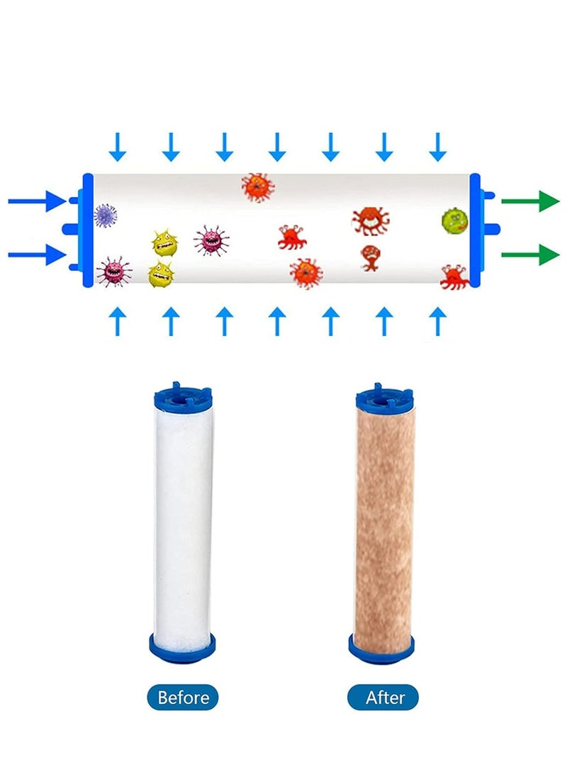 Oasisgalore - Shower Cotton Filter, Replacement Shower Head Filter Replacement Cartridge for Detachable Handheld Showers10 Pcs (96mm) - Image 1
