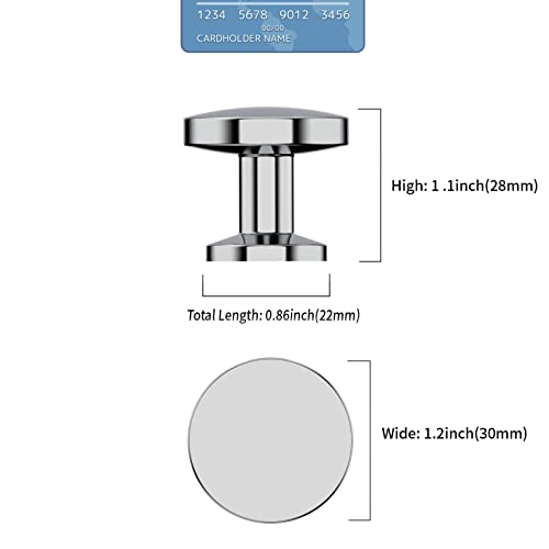 9BUILD 10 Pack 1.2 Inch Polished Chrome Cabinet Knobs Chrome Drawer Knobs Kitchen Cabinet Knobs Round Cabinet Knobs Knobs for Cabinets Dresser Knobs Knobs for Dresser Drawers - Image 3