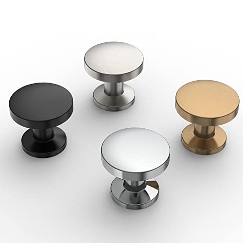 9BUILD 10 Pack 1.2 Inch Polished Chrome Cabinet Knobs Chrome Drawer Knobs Kitchen Cabinet Knobs Round Cabinet Knobs Knobs for Cabinets Dresser Knobs Knobs for Dresser Drawers - Image 4