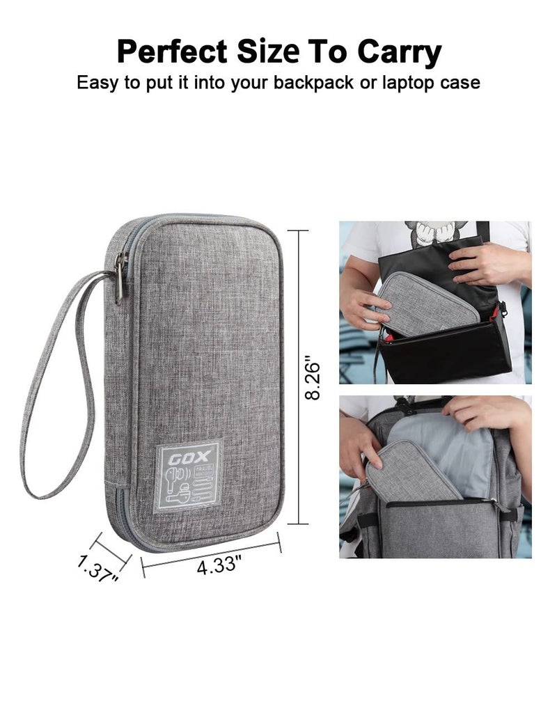 GOX Electronic Cable Organizer Travel Case Tech Pouch - Image 2