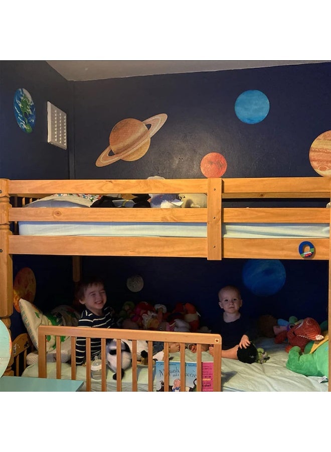 iinuu Solar System Wall Stickers for Kids, Universe Space Wall Sticker, Large Size Planet Wall Decal, Space Wall Decor for Bedroom Classroom Playroom Nursery Birthday Gift Idea(L) - Image 2
