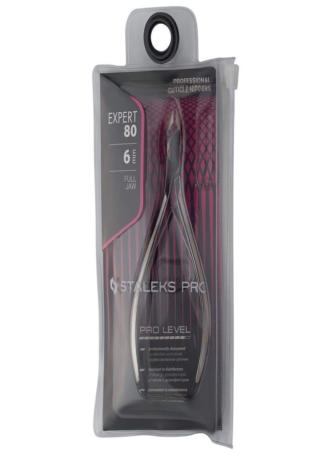 STALEKS مقصات الجلد المحترفة STALEKS PRO Expert 80 6mm - مقصات جلد من الفولاذ المقاوم للصدأ لمانيكير - Image 5