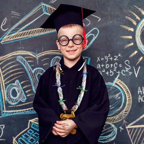 Glenmal 12 Pcs Graduation Stuffed Animal Candy Lei Making Kit Included 2 Inch x 110 yd Lei Bags 3 Rolls Ribbon 8 Animals Bulk 1 Roll Poly Tubing Class of 2025 Graduation Gift Kit - Image 4