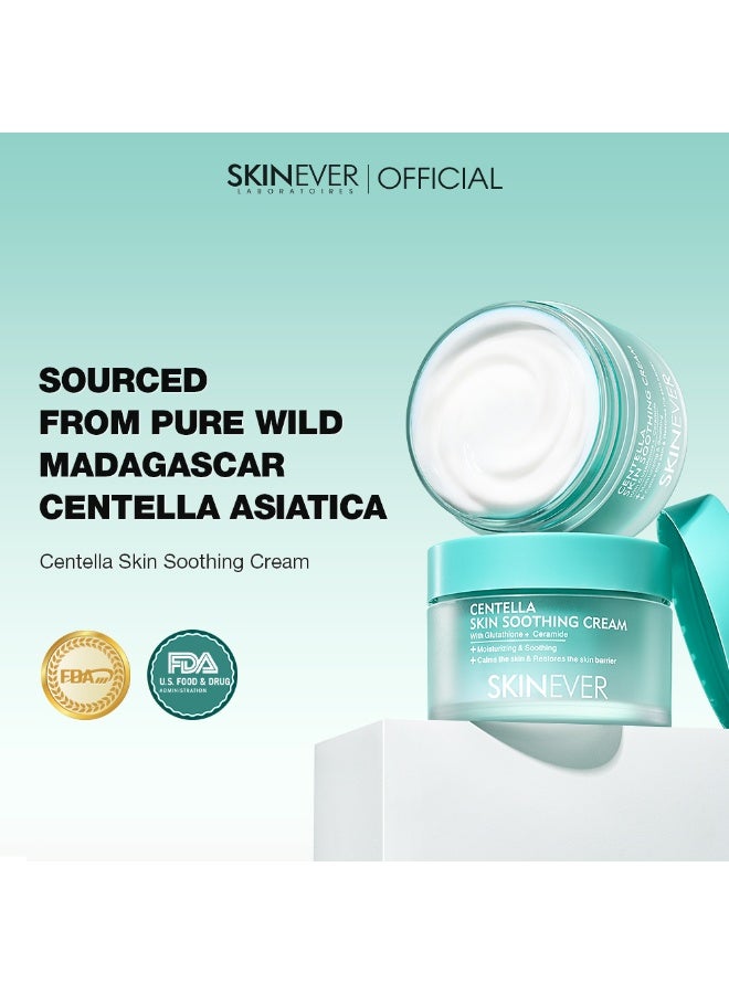 سكينيفر SKINEVER Centella Soothing Cream – Calming & Moisturizing Cica Cream for Sensitive Skin - Image 3
