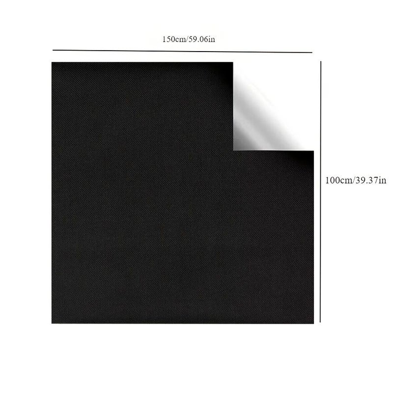 Portable Travel Blackout Curtains 100 Light Blocking Black 59x39 Inch Sunshade - Image 3