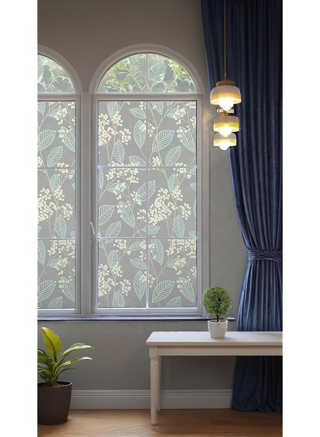 The Bros Frosted 3D Window Film - Privacy Solution for Glass, Static Decorative Film for Bathroom, Balcony, Office, Hotel - No Glue Required (60cm*200cm) - Image 1