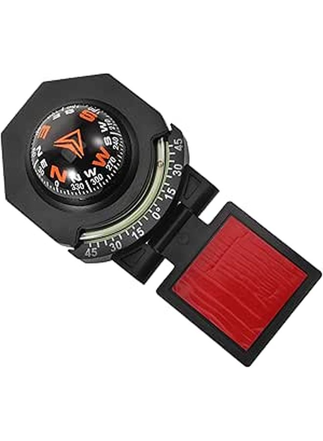 Multifunctional Car Dashboard Compass with Clinometer Navigation Tool Black - Image 1