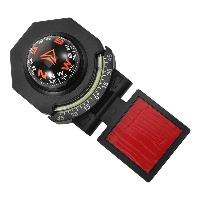 Multifunctional Car Dashboard Compass with Clinometer Navigation Tool Black - Image 2