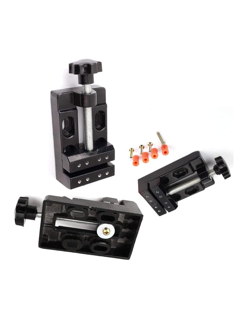 DIY Crafts DIY Crafts Portable 55mm Metal Bench Vise Table Vise Drill Press Flat Clamp for Jewelry DIY Tool Small Carving Mini Vise for Drill PressCarving Clamp  - Image 1