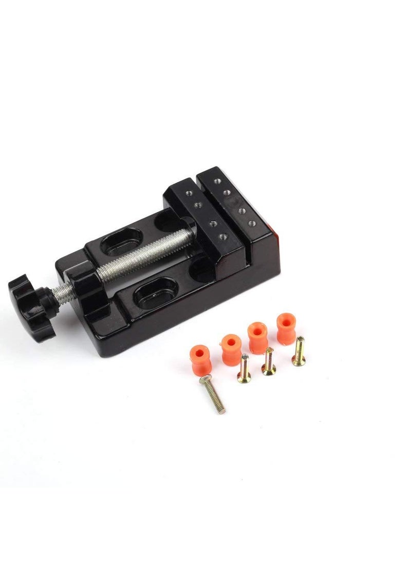 DIY Crafts DIY Crafts Portable 55mm Metal Bench Vise Table Vise Drill Press Flat Clamp for Jewelry DIY Tool Small Carving Mini Vise for Drill PressCarving Clamp  - Image 2