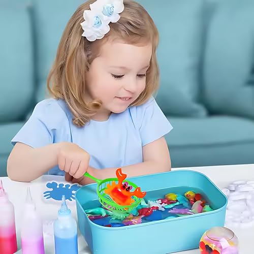 Crackles Unique Arts & Crafts for Kids Gel Squishy Maker Toys Make Your Own Squishies Magic, Creative 3D Handmade Toys Homemade DIY Handmade Material Kit-Pack of 1 - Image 3