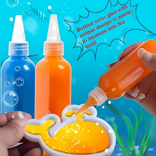 Crackles Unique Arts & Crafts for Kids Gel Squishy Maker Toys Make Your Own Squishies Magic, Creative 3D Handmade Toys Homemade DIY Handmade Material Kit-Pack of 1 - Image 2