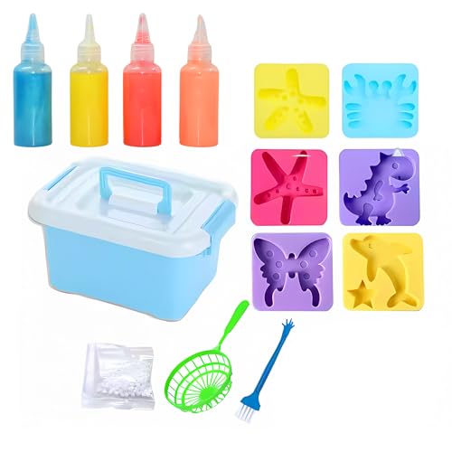 Crackles Unique Arts & Crafts for Kids Gel Squishy Maker Toys Make Your Own Squishies Magic, Creative 3D Handmade Toys Homemade DIY Handmade Material Kit-Pack of 1 - Image 1