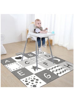 Creative Design Of Letter Pattern Anti Slip Floor Mats For Children'S High Chairs