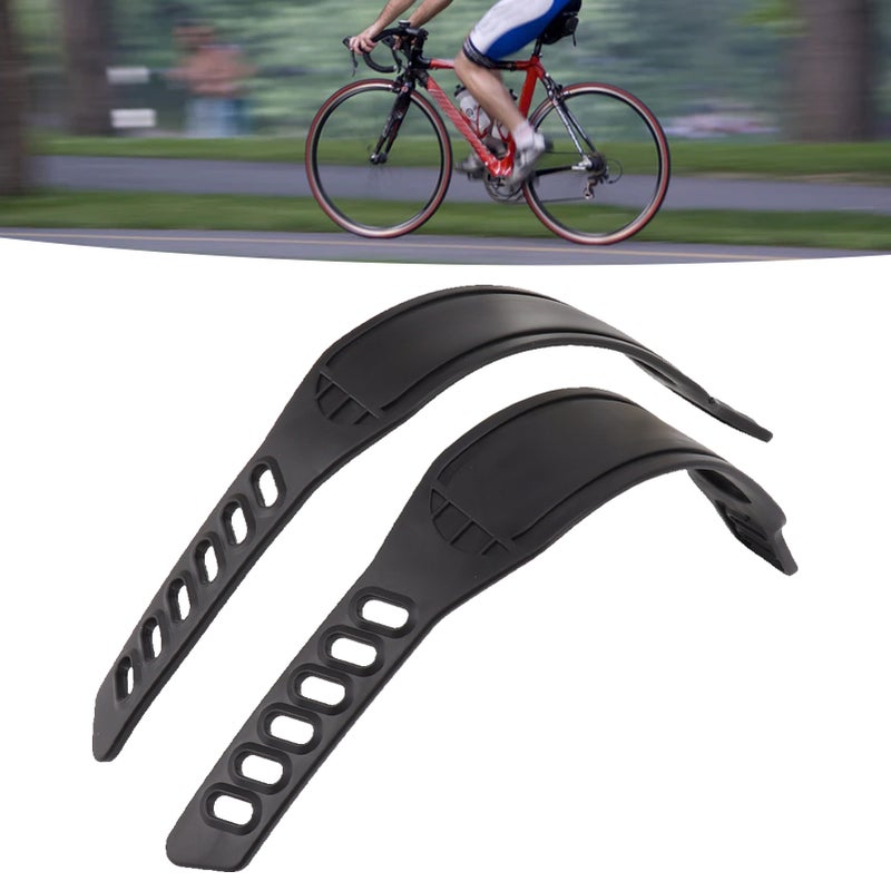 2PCS Exercise Bike Pedal Straps Plastic Adjustable Length Universal Bike Pedal Toe Clips Strap for Home Gym Cycling - Image 2