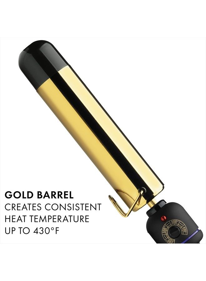 Hot Tools أداة تجعيد الشعر الذهبية بدون مشبك برو سيغنيتشر، 1-1/2 بوصة، أسود/ذهبي - Image 4