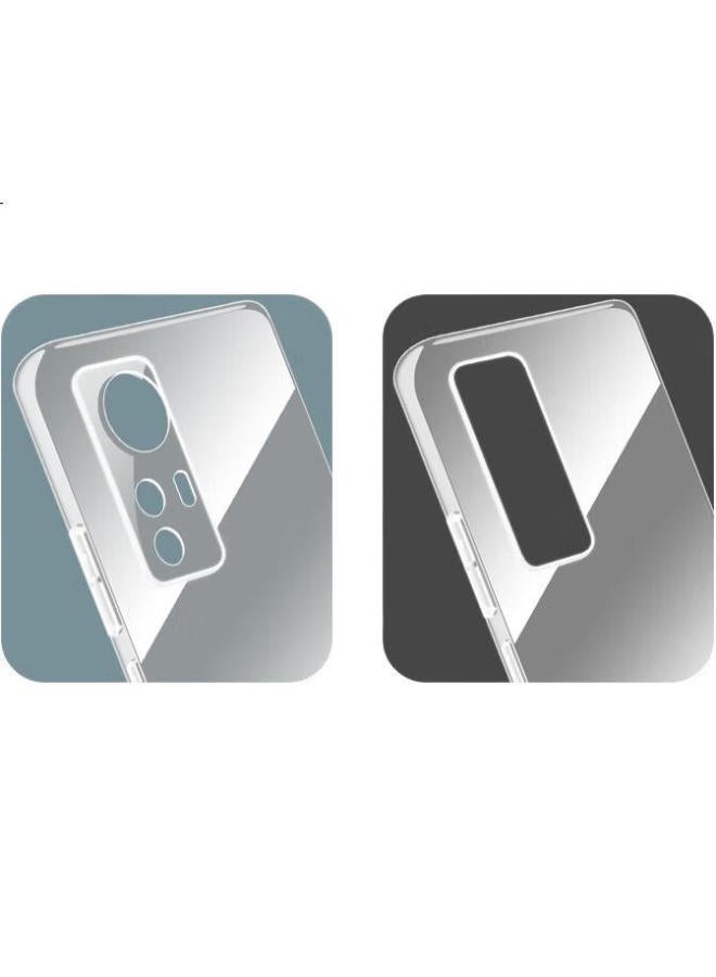 Freeson Phone Case For Xiaomi 12/12X/12S, Slim Full Protection Shockproof Clear Tpu Soft Shell (With 2-In Ring Holder And Lanyard), Transparent - Image 3