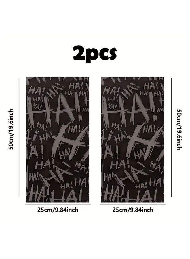 2 قطعة سوداء حرف B عمود ملصقات سيارات ملصقات فينيل متينة مادة PVC - Image 2