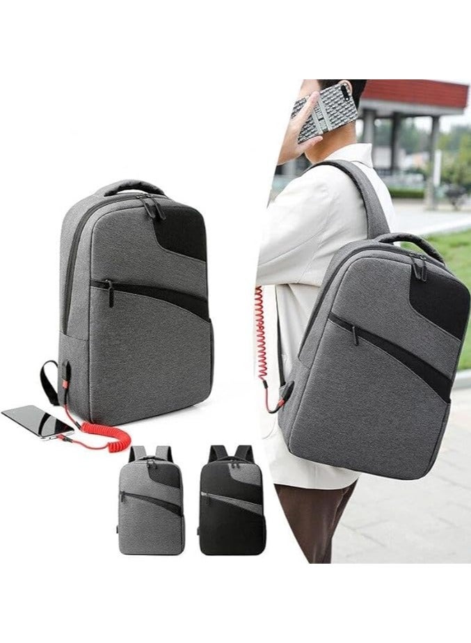 Energy Case Lightweight Casual Laptop Backpack with USB Charging Port For Men and Women, School Bookbag for College  - Image 2
