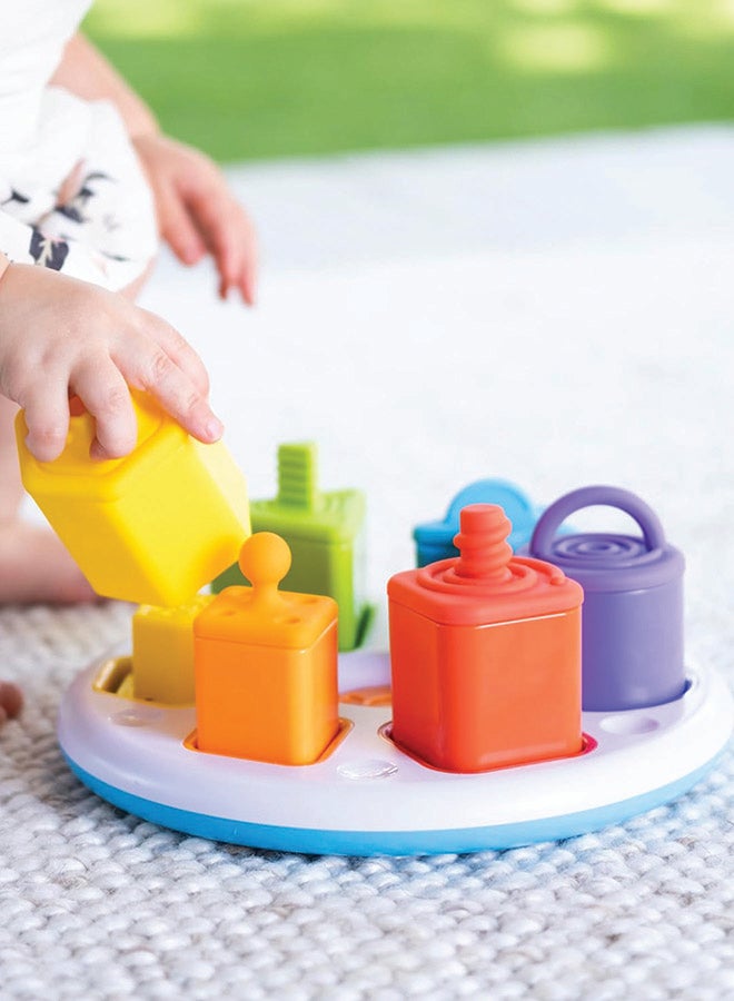 Fat Brain Toys Fat Brain Toys Plugzy  Shape Matching Toy for Toddlers with Tactile Learning - Image 3