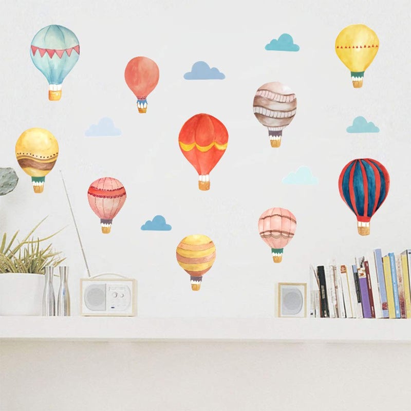 Bamsod Balloon Wall Stickers,Peel and Stick Removable Cloud Balloons Wall Decals Decoration for Kids Nursery Bedroom Living Room - Image 4