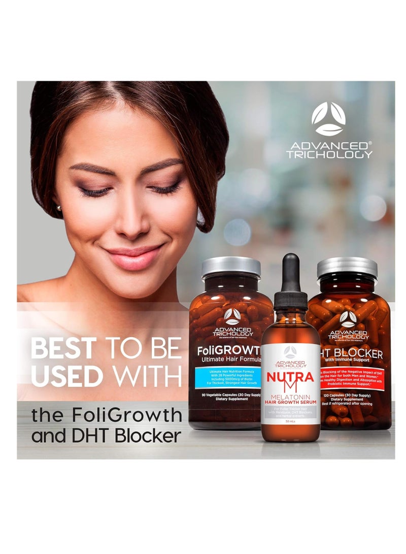 Advanced Trichology NutraM™ Hair Serum – Dermatologist Tested, Approved* by American Hair Loss Association | Scalp DHT Blocker for Thinning Hair Men and Women, Backed by 20 Years of Hair Regrowth Clinic Experience - Image 4