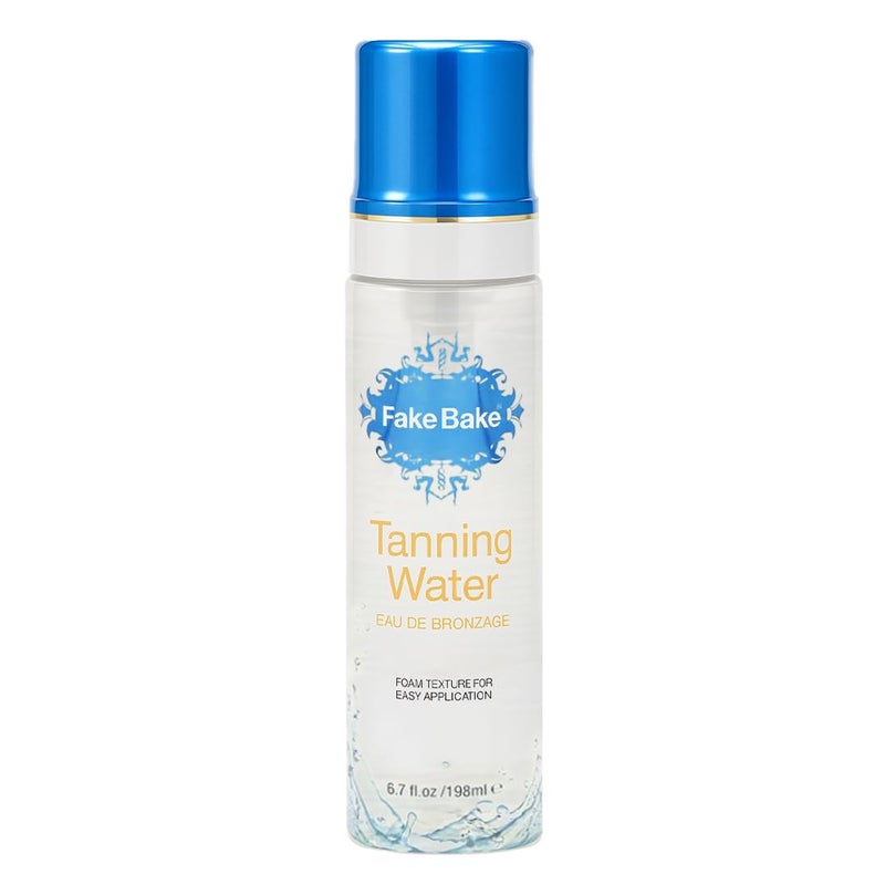 Fake Bake Foam Tanning Water Self Tanner Instant Glow with Hydrating Passion Flower Rejuvenation  Natural Looking Sunless Bronzing for Women  Men  67 oz