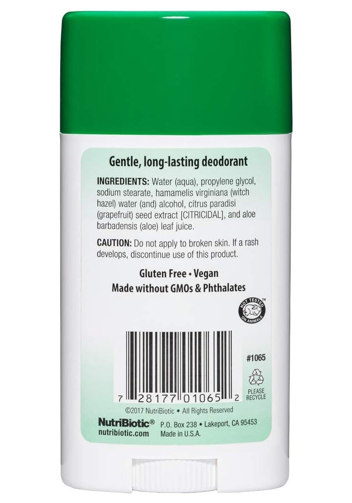 NutriBiotic, Deodorant, Unscented, 2.6 oz (75 g) - Image 2
