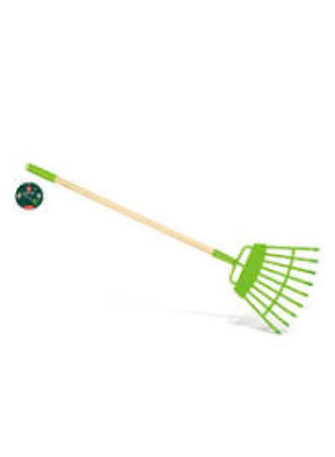 هيب Hape Lawn Rake- Outdoor- Learning- Role play- Bamboo material- Sustainable and environmentally friendly- Green planet