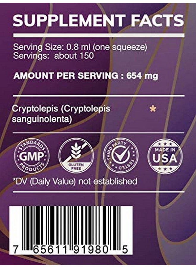 HerbEra Earth'S Love Cryptolepis Alcoholfree Herbal Extract Tincture Superconcentrated Wildcrafted Cryptolepis (Cryptolepis Sanguinolenta) Dried Root (4 Fl Oz) - Image 3