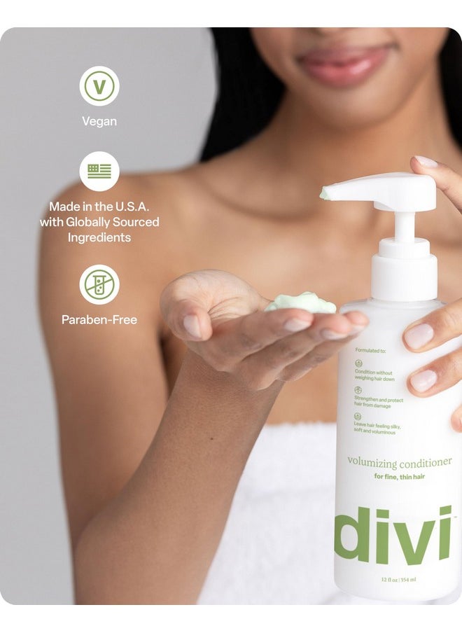 DiVi - Volumizing Conditioner For Women And Men Lightweight Volume Conditioner For Fine Hair Designed To Strengthen And Protect The Hair From Damage 12 Fl Oz. - Image 1
