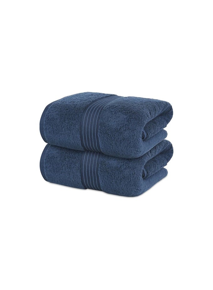 Home Smart Home Smart Premium Towel Set, 7-Towels | 100% Cotton Ultra Absorbent, Lightweight, Soft, Quick-Drying | The perfect set of hand, face and bath towels. Ideal towels for individual, hotel home and family. (Blue)  - Image 3