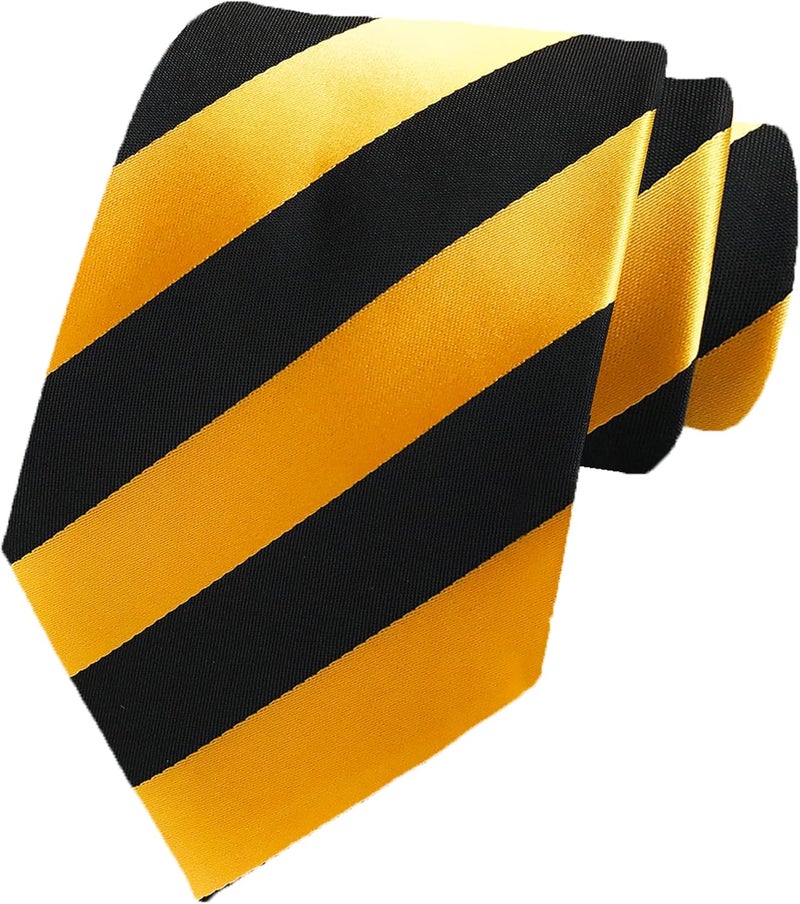 MENDENG Store Men's Classic Necktie Jacquard Woven Ties for Men Formal Business Ties Wedding Party Groomsmen Black Tie - Image 1