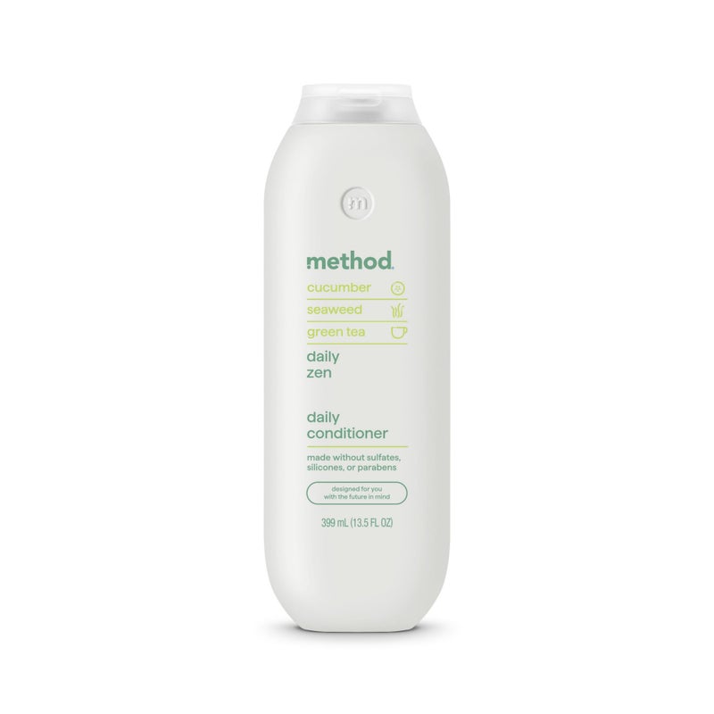 Method Everyday Conditioner, Daily Zen with Cucumber, Green Tea, and Seaweed Scent Notes, Paraben and Sulfate Free, 13.5 oz (Pack of 1) - Image 1