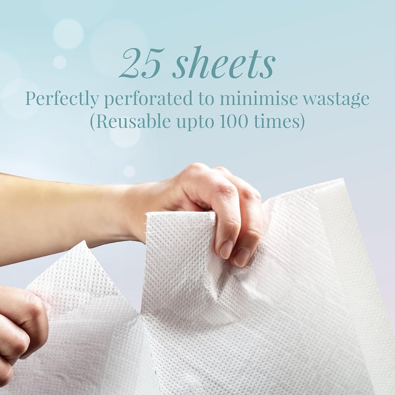 Origami Reusable Kitchen Towel Roll – 25 Sheets, Washable up to 2,500 Times | Highly Absorbent, Eco‑Friendly & Hygienic Non‑Woven Dish Cloth Alternative for Cleaning Tough Stains - Image 5