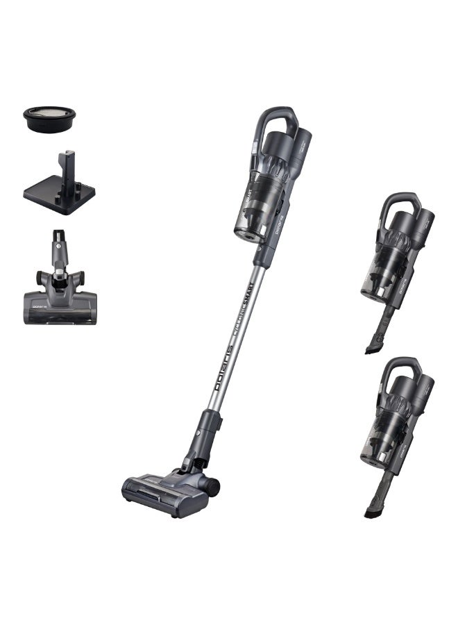 Polaris Polaris PVCS 4060 CyclonicSmart Cordless Vacuum | 550W Inverter Motor | 200 aW Suction | Up to 80 min | 3-in-1 Upright & Compact | HEPA 10 | LED Display | 0.3 L Bin | Floor-Stand Charging Base - Image 1