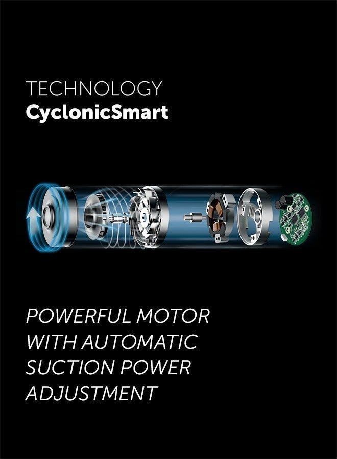 Polaris PVCS 4060 CyclonicSmart Cordless Vacuum, 200AW Suction, 80-min Runtime, 3-in-1 Upright & Handheld, HEPA 10 - Image 4