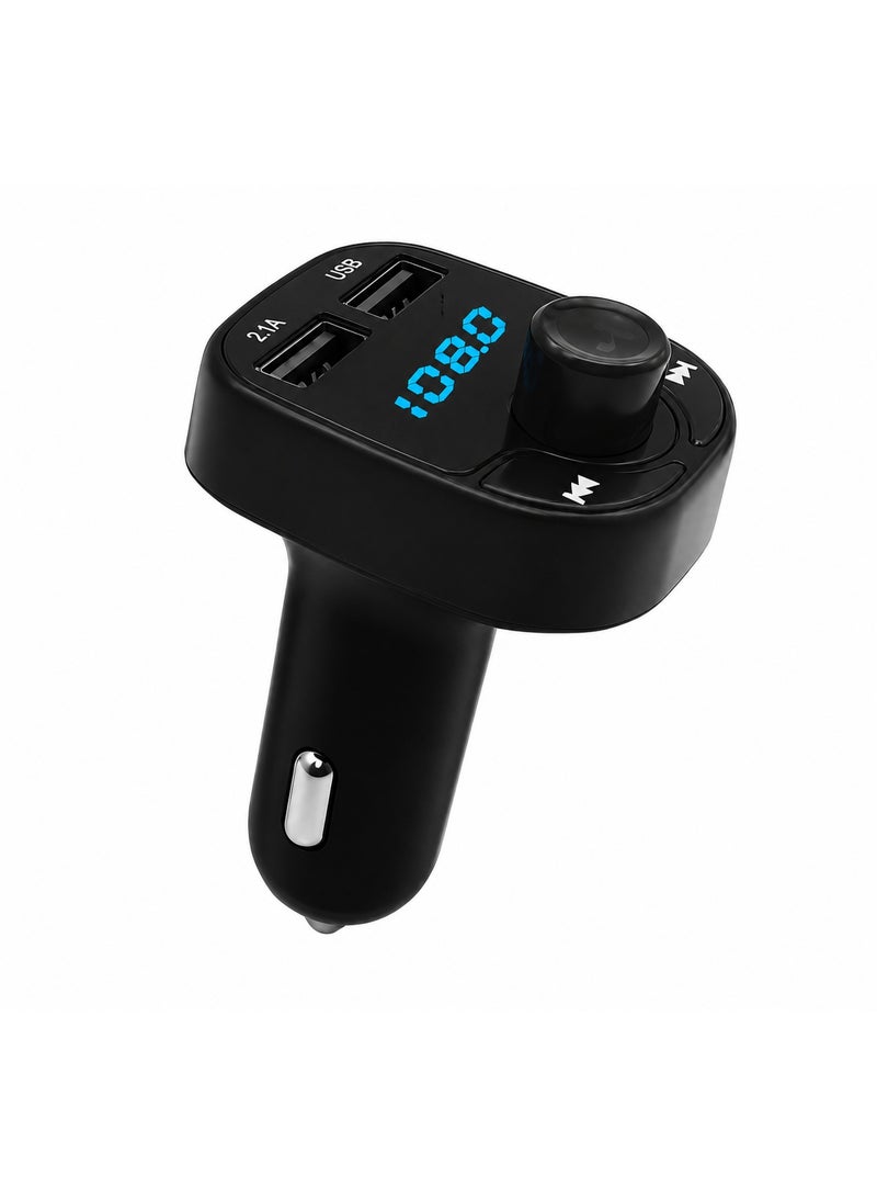 25W QC3.0 Car MP3 Player with Bluetooth, FM Radio, Speakerphone and USB Charger - Image 1