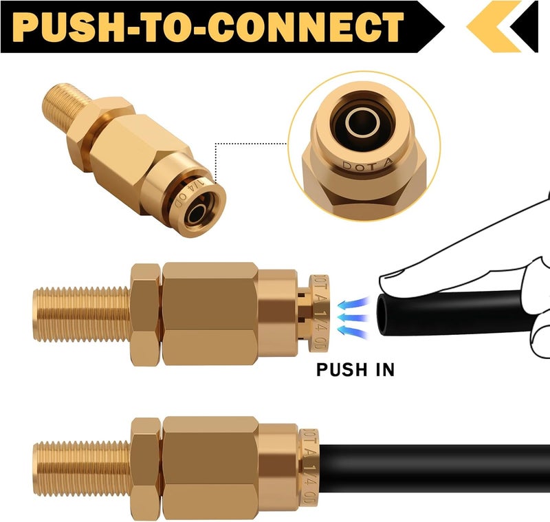 Cheemuii 4 PCS 1/4" Inflation Schrader Valve Set - Image 3