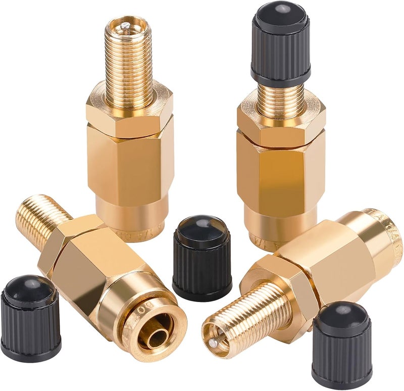 Cheemuii 4 PCS 1/4" Inflation Schrader Valve Set - Image 1