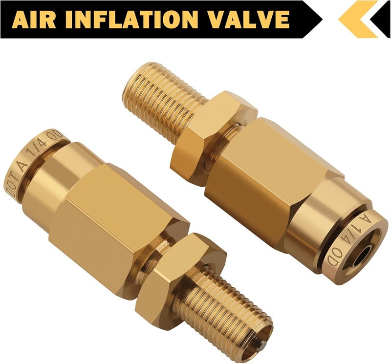Cheemuii 4 PCS 1/4" Inflation Schrader Valve Set - Image 5