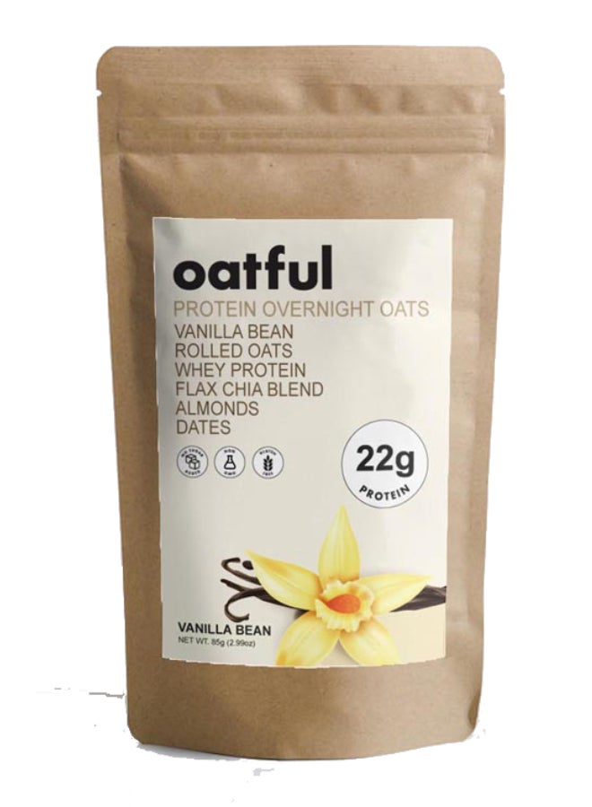 Oatful Vanilla Protein Overnight Oats Mix 85g - Image 1