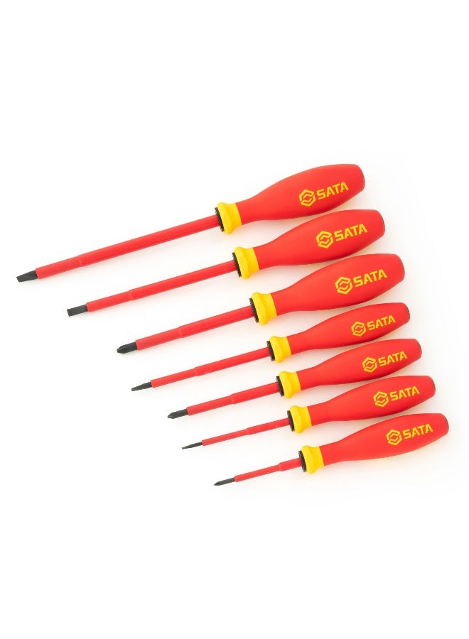 SATA GL09301A 7-Piece G-Series VDE Insulated Screwdriver Set - Image 1