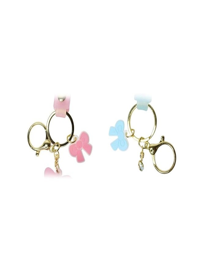 Wonderland Kawaii style (set of 2) Happy Hug Keychains set of 2 with Holder Accessories, Backpack Car Key Chain for Boy Girl - Image 4