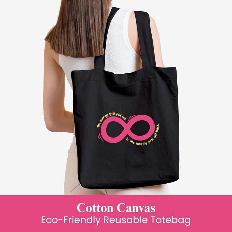 Doodle Premium Canvas Tote Bag for Women with Zip and Inner Pocket for Shopping, Office, Travel and Daily Use - Image 2