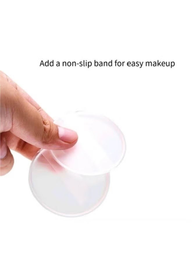YJ 2-Piece Clear Silicone Powder Puff Set - Image 3