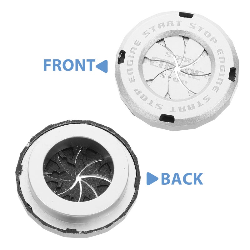Push To Start Button Cover: Car Button Cover - Stylish Push-To-Start Protector For Cars & Motorcycles - Ignition Switch Decoration - Image 3